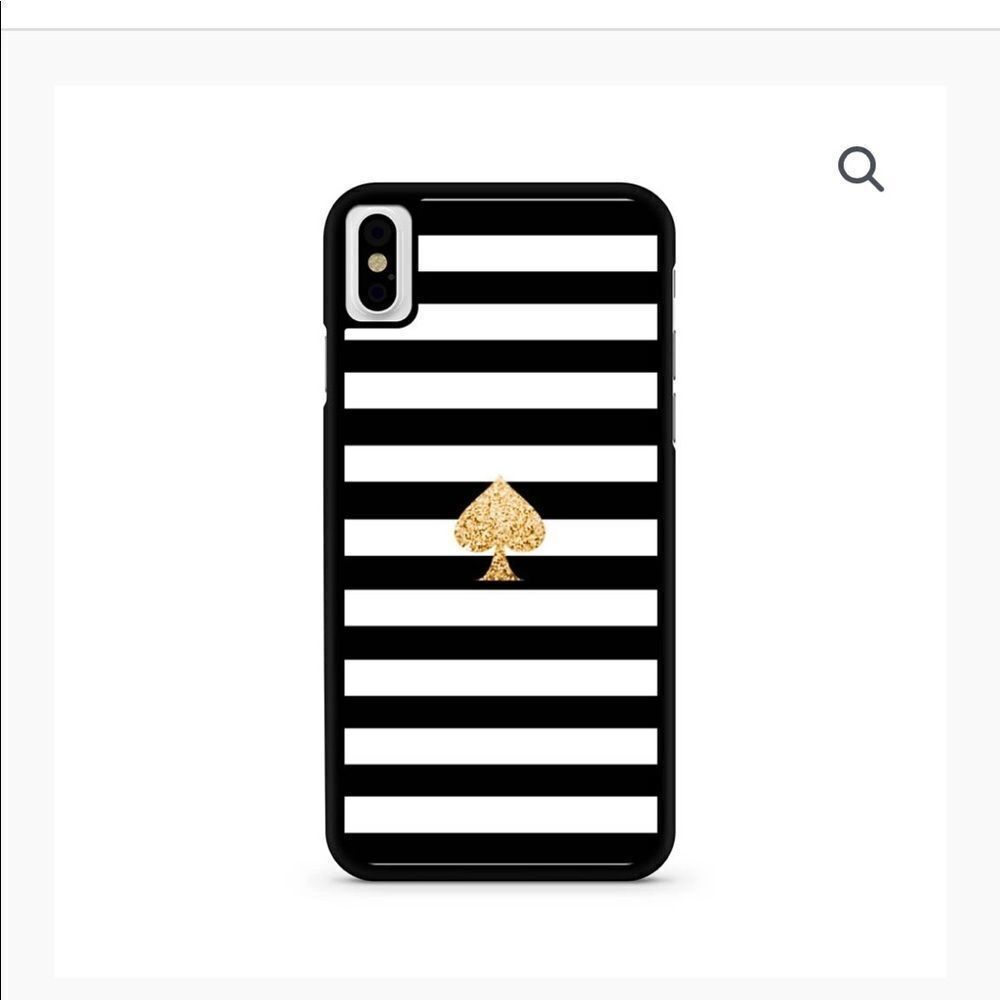 Kate Spade Black White‎ Stripes iPhone X/Xs | iPhone Xs Case NWT